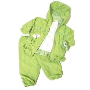 Auth. FALLS CREEK Toddler Track Suit Green 12M